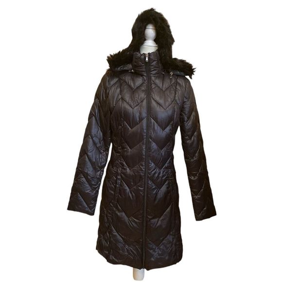 Celsius Premium Women’s Full Zip Up Hooded Puffer Jacket Coat Size S/ - Picture 1 of 13